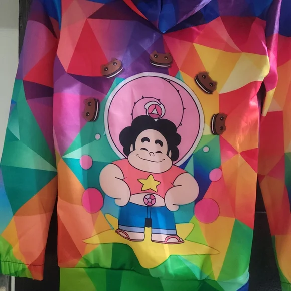 3D Print Men Women Children Anime Streetwear Steven Universe Sweatshirt, sz. Sm - Picture 4 of 4